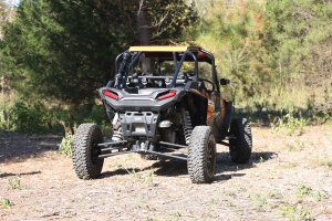 Spare Axle Cage Mount - Rough Country - 1.75 Inch Roll Bar - Gloss Black